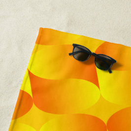Luxus 3D Gold Schuppenmuster Optische Illusion Strandtuch