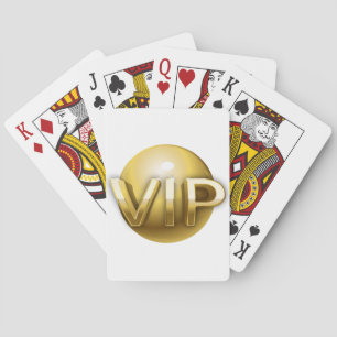 Luxus 3D Gold VIP Emblem Spielkarten