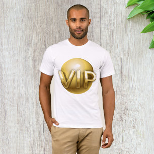Luxus 3D Gold VIP Emblem T-Shirt