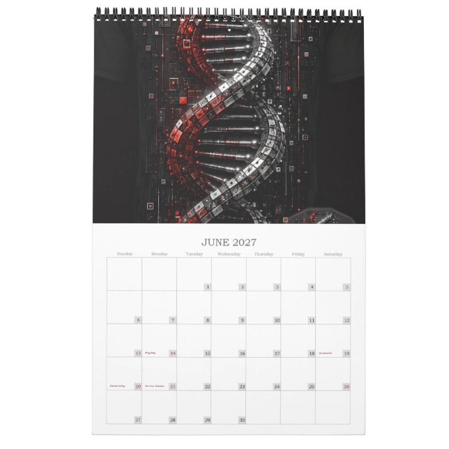 Luxus 3D-Kunst-Kalender 2027 Kalender (Jun 2027)