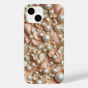Luxus 3D rosa Seidenblütenblätter und königliches Case-Mate iPhone 14 Hülle