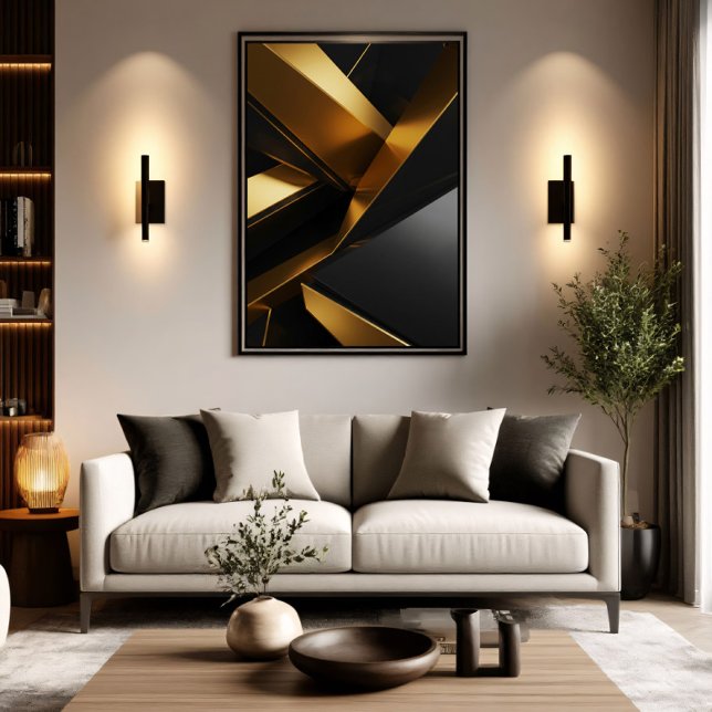 Luxus 3D-Wand modernes Metalldesign Poster (Von Creator hochgeladen)