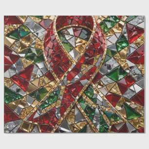 Luxus-3D-Weihnachtsmosaik-Rollengeschenkpapier Geschenkpapier