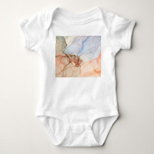 Luxus Abstrakt: Alkohol Tinte Art Baby Strampler