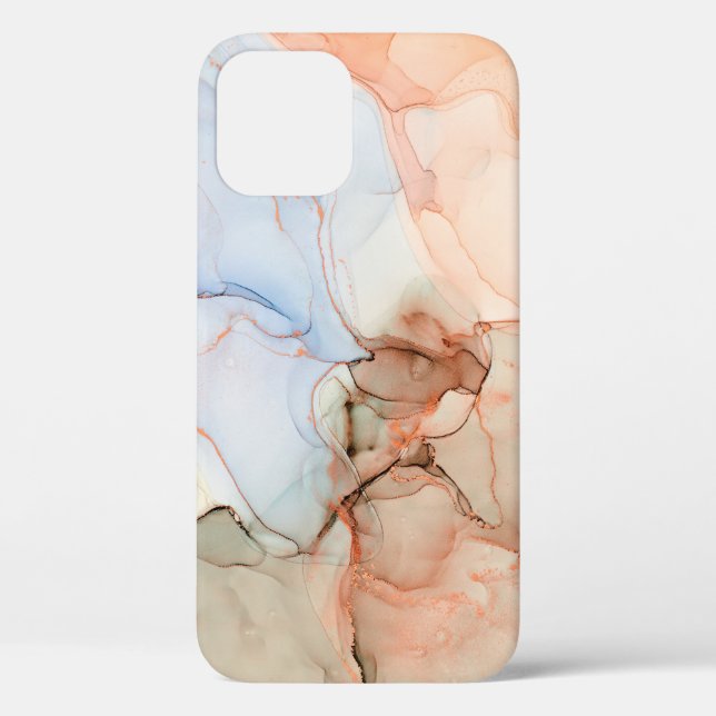 Luxus Abstrakt: Alkohol Tinte Art Case-Mate iPhone Hülle (Rückseite)