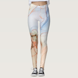 Luxus Abstrakt: Alkohol Tinte Art Leggings