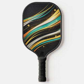 Luxus-Abstrakt-Pickleball-Schläger | Modern Blau & Pickleball Schläger