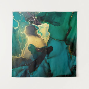 Luxus abstrakte Fluid-Art-Malerei Hintergrund Alco Wandteppich