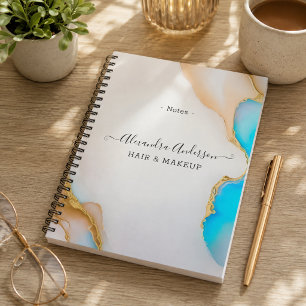 Luxus-Achat-Marmor-Signatur-Schrift Notizblock