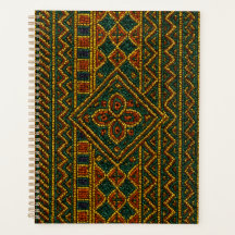 Luxus-Afrika-Kalender-Planer Perlen-Kente