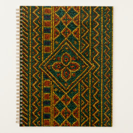 Luxus-Afrika-Kalender-Planer Perlen-Kente Planer
