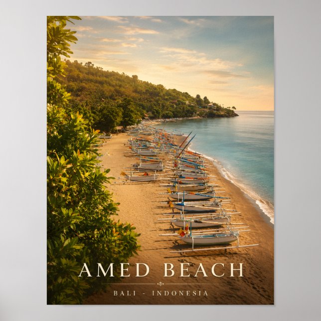 Luxus-Amed-Beach-Bali-Plakat Poster (Vorne)