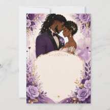 Luxus Anime Lila & Gold Hochzeit