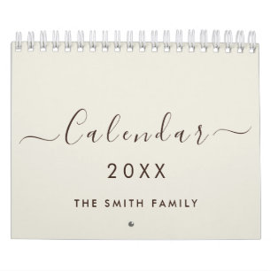 Luxus Antique Leinen 2027 Skript individualisierte Kalender