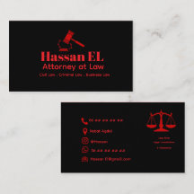 Luxus-Anwalt Visitenkarten-Design