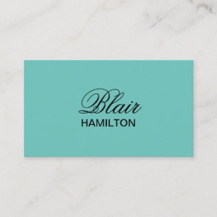 Luxus-Aquamarin Visitenkarte