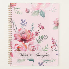 Luxus-Aquarell-Rosen Custom Name Planer
