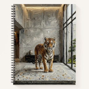 Luxus-Architektur-Tiger – Minimalistische Fine Art Notizbuch
