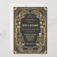 Luxus-Art-Deco-Speakeasy-Party-Hochzeit