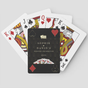 Luxus Art Deco Vegas Casino Royale Hochzeit  Spielkarten