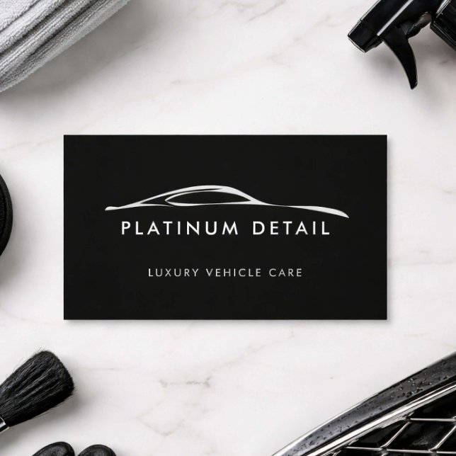 Luxus-Autodetailing-Logo Visitenkarte (Von Creator hochgeladen)