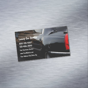Luxus-Autofahrt-Service Magnetische Visitenkarte