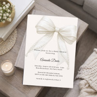 Luxus Babyparty mit neutralen Elfenbeinperlen