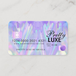 Luxus Beauty Dripping Holographic Credit Style Bu Visitenkarte