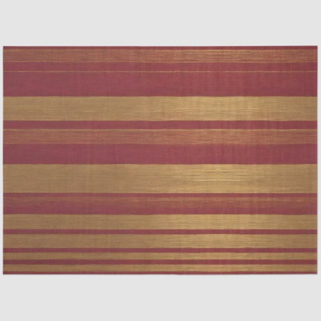 Luxus Beliebte Burgundy Gold Linen Collection Seidenpapier (Vorderseite)