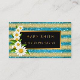 Luxus Best Popular Blue Gold Glitzer Visitenkarte