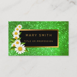 Luxus Best Popular Green Gold Glitzer Visitenkarte