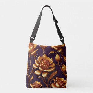 Luxus Big Gold Rose Moderne Kollektion Tragetaschen Mit Langen Trägern