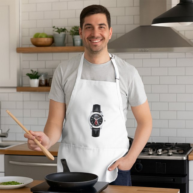 Luxus Black Chronograph Stilvolle Zeit beobachten Schürze (Von Creator hochgeladen)