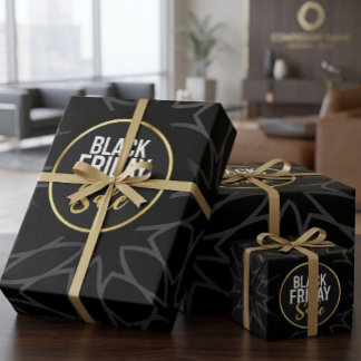 Luxus Black Friday Sale Geschenkverpackungspapier Geschenkpapier