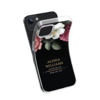 Luxus Black Gold Floral Business Personalisiert