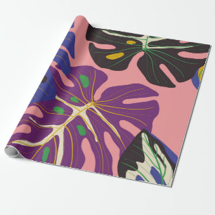 Luxus-Blatt Art Deco Tapete. Naturhintergrund. Geschenkpapier