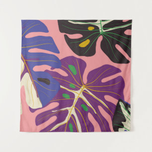 Luxus-Blatt Art Deco Tapete. Naturhintergrund. Wandteppich