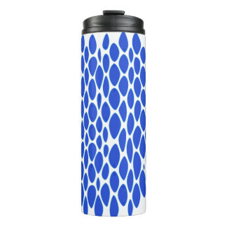 Luxus-Blau-Python-Hautmuster Thermosbecher