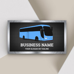 Luxus Blaue Bus Sightseeing-Touren Reiseveranstalt Visitenkarte