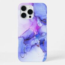 Luxus- blauvioletter Alkohol-Tinte-Marphone-Hülle