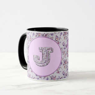 Luxus-Blume Monogram J Tasse