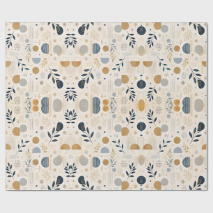 Luxus-Botanik-Gold-Geometrisches Geschenkpapier