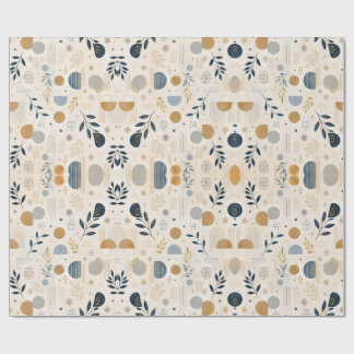Luxus-Botanik-Gold-Geometrisches Geschenkpapier |
