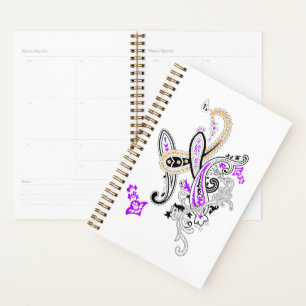 Luxus-Botanik-Paisley-Kollektion Planer
