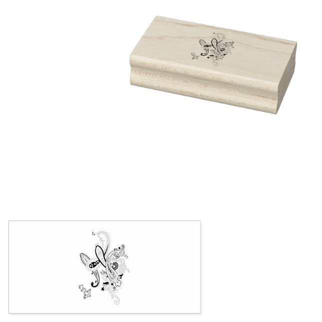 Luxus-Botanik-Paisley-Stempel Gummistempel (Stempel)