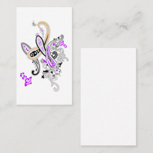Luxus Botanik Visitenkarte Florales Design