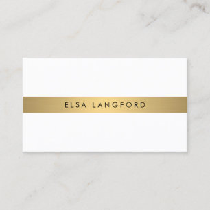 Luxus Boutique Gold Bar on White Visitenkarte