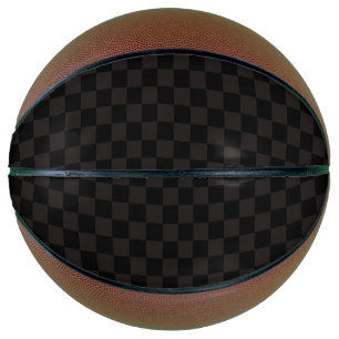 Luxus Braun/Schwarz Kariert Basketball