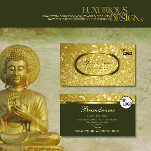 Luxus-Bright-Glitzer Sparkle-Stars und -Logos Visitenkarte