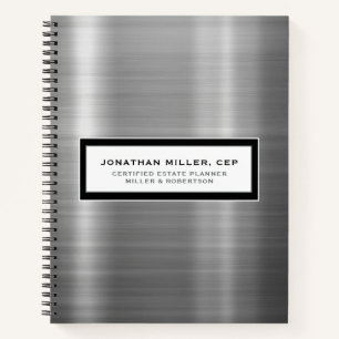 Luxus-Brushed-Metal-Notebook Notizbuch